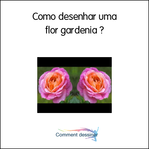 Como desenhar uma flor gardênia